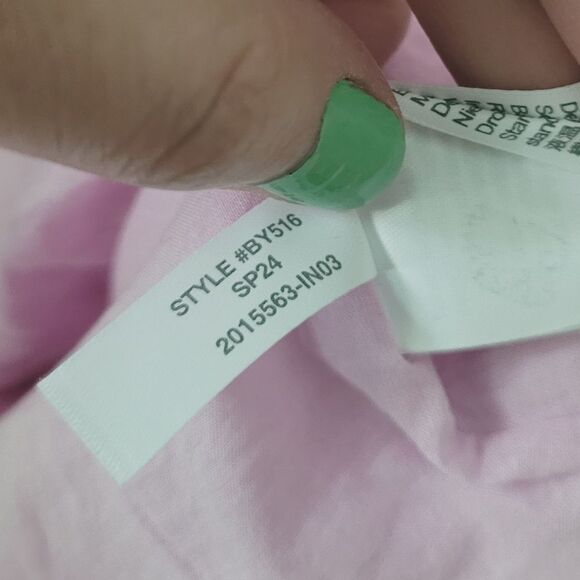 J. Crew Guaze Lilac Pink Flutter Sleeve Dress Size 2XL - Picture 4 of 9